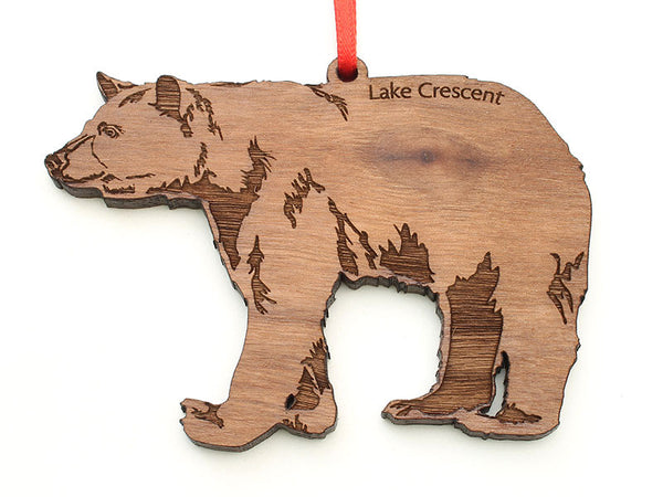 Olympic National Park Lake Crescent Black Bear Ornament
