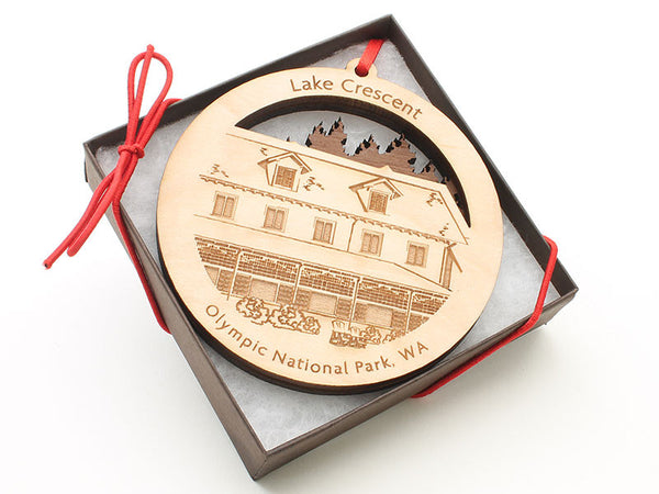 Olympic National Park Lake Crescent Double Ornament