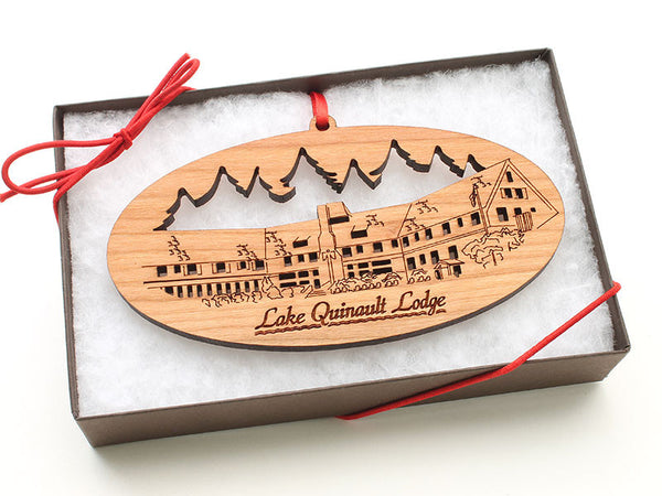 Olympic National Park Lake Quinault Lodge Ornament Gift Box