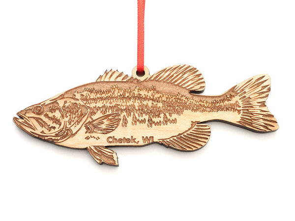 Lucky Day Largemouth Bass Ornament ND - Nestled Pines