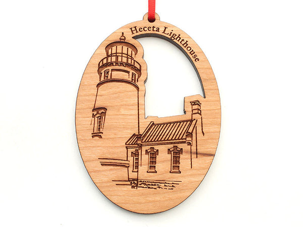 Heceta Lighthouse Oval Ornament