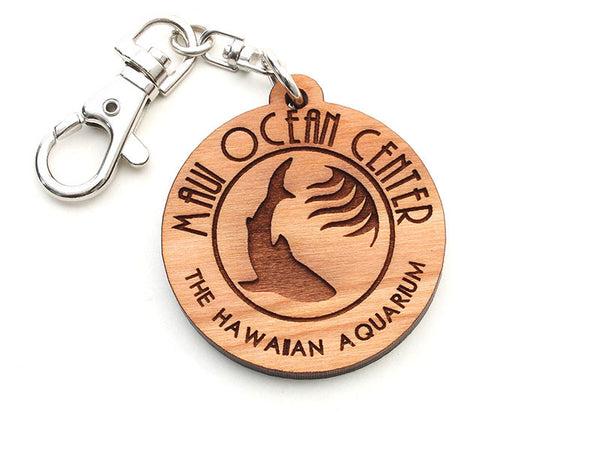 Maui Ocean Center Logo Circle Key Chain