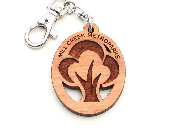 Mill Creek Tree Logo Key Chain