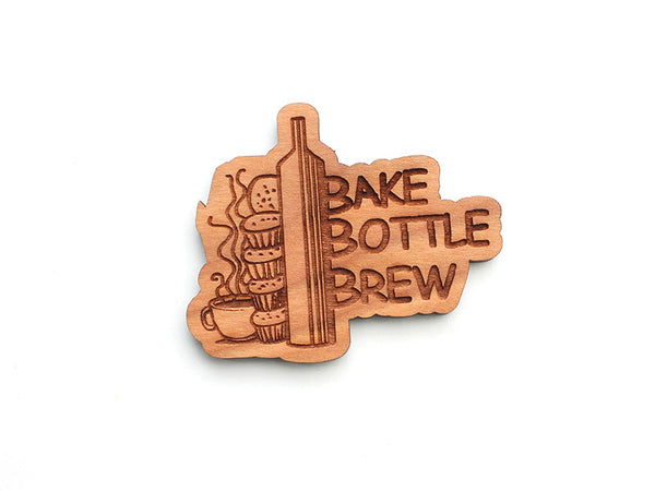 Bake Bottle Brew Logo Magnet - Nestled Pines