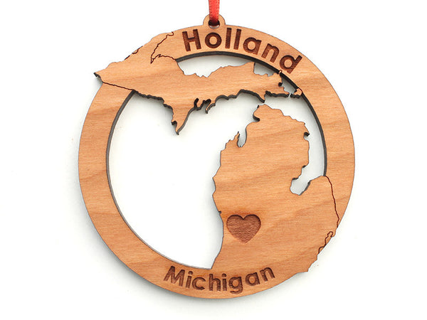 Home & Co Holland Michigan Custom Ornament - Nestled Pines