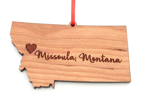 Missoula Montana State Custom Ornament