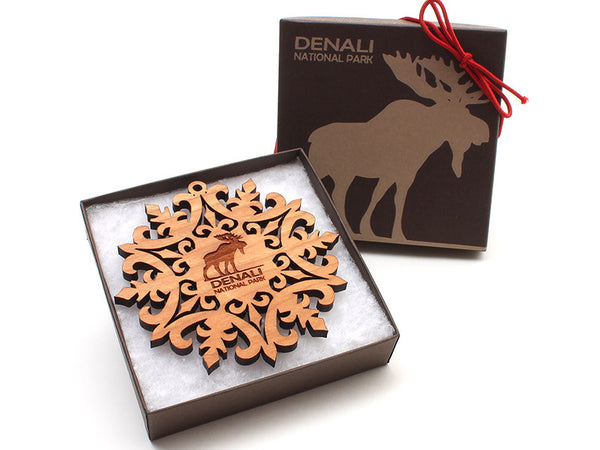 Denali Moose Flake Ornament - Nestled Pines - 2