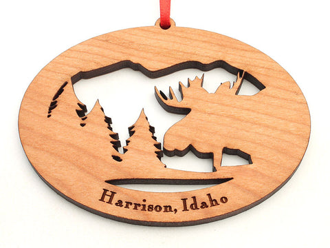 Birds Nest Harrison Moose Custom Ornament