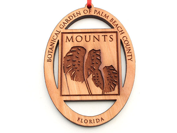 Mounts Botanical Garden Logo Oval Custom Ornament