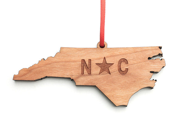 Our State Store North Carolina State Ornament - Nestled Pines