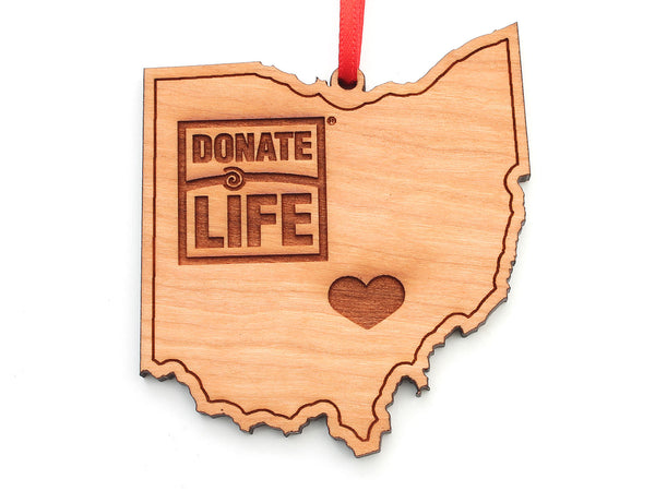 Ohio Donate Life Ornament ALT