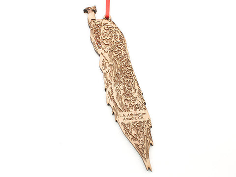 L. A. Arboretum Peacock Name Drop Ornament