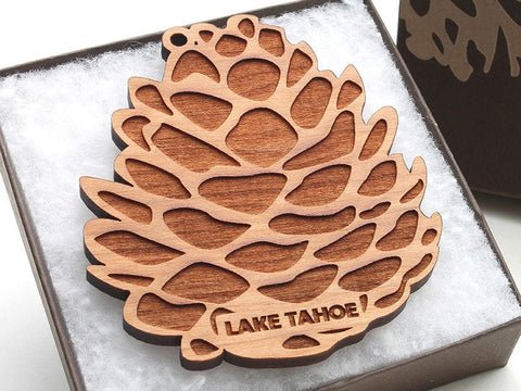 Zephyr Cove Pine Cone Ornament - Nestled Pines - 1
