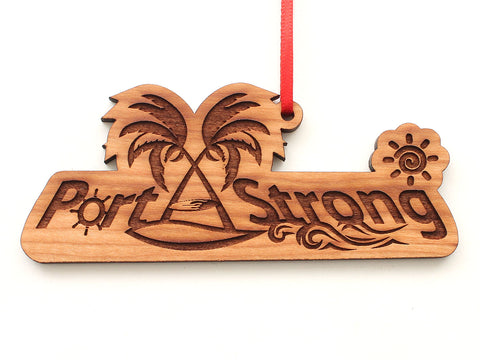 Lone Star Port A Strong Beach Logo Ornament