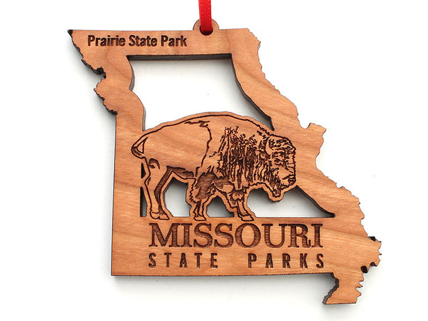Missouri State Parks Bison Missouri State Insert Custom Ornament