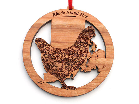 Rhode Island State Bird Ornament - Rhode Island Hen