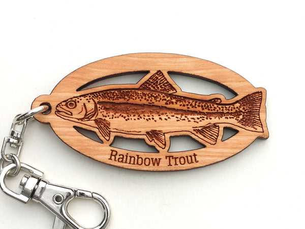 Rainbow Trout Key Chain Clip