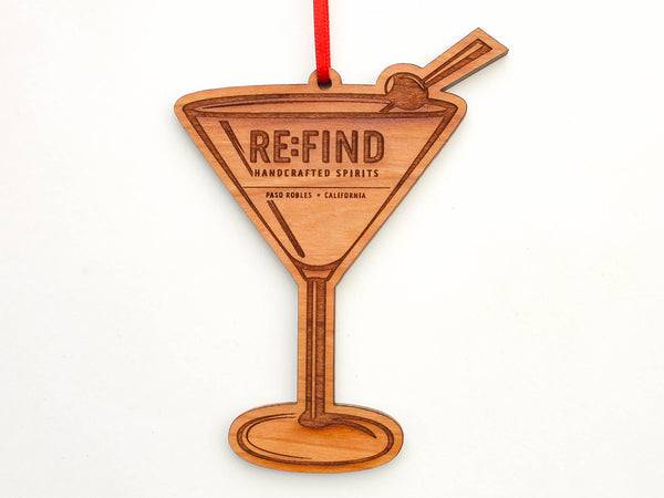 RE:FIND Martini Glass Ornament