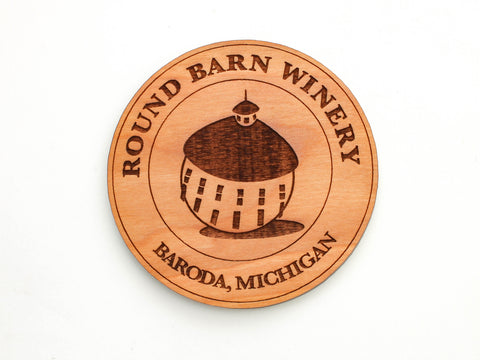 Round Barn Winery Logo Coaster Set of 4