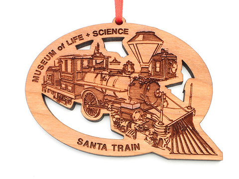Museum of Life & Science Santa Train Custom Ornament