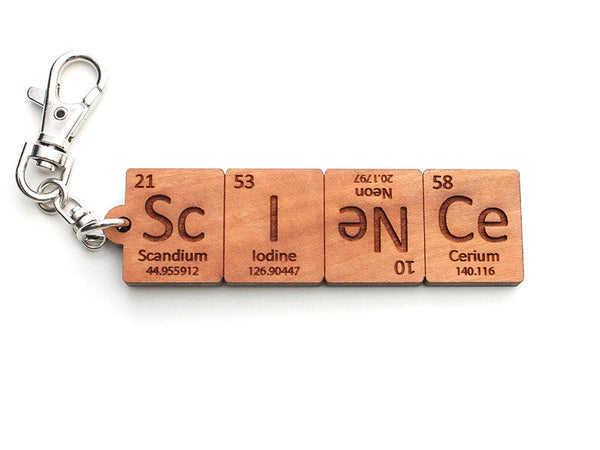 Science Periodic Table Element Key Chain - Nestled Pines