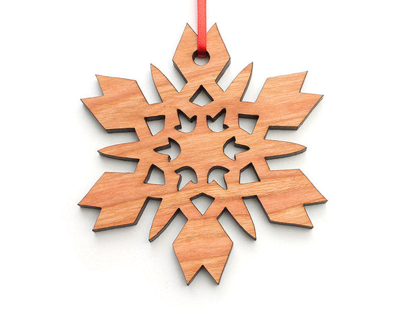 Simple Snowflake B Ornament - Nestled Pines