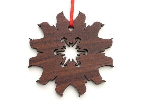 Simple Snowflake D Ornament - Nestled Pines