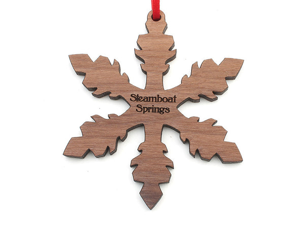 Steamboat Springs Simple Snowflake Ornament C - Nestled Pines