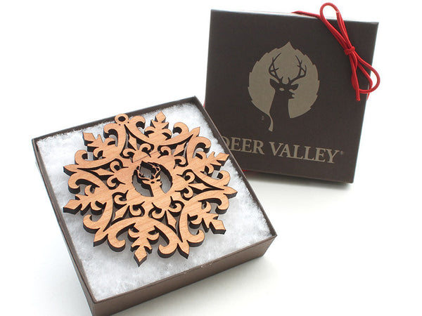 Deer Valley Logo Snowflake Ornament 2016 A - Nestled Pines