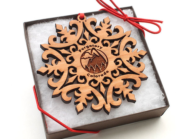 Purgatory Colorado Snowflake Ornament Gift Box