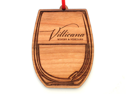 Villicana Stemless Wine Glass Ornament