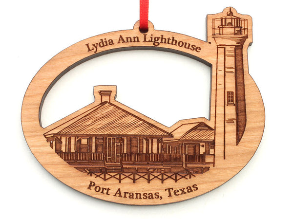 Lone Star Lydia Ann Lighthouse Oval Ornament