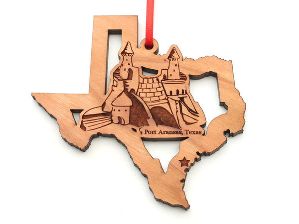 Lone Star Texas State Shape Sand Castle Insert Ornament