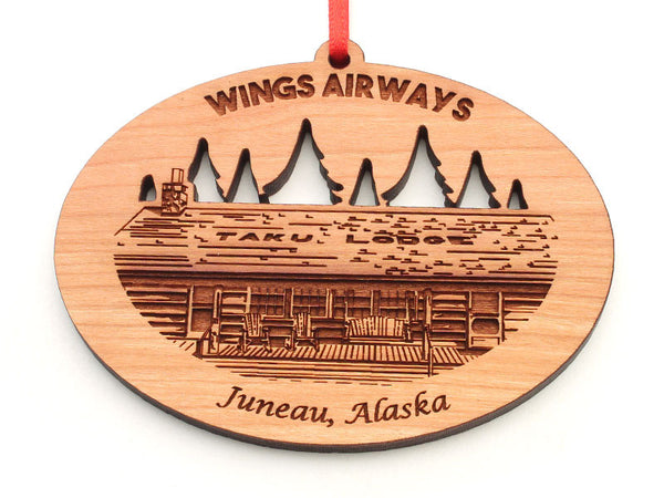 Wings Airways Taku Lodge Juneau Alaska Custom Ornament