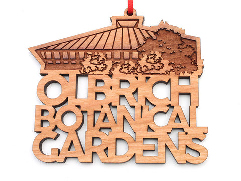 Olbrich Gardens Text Ornament - Nestled Pines