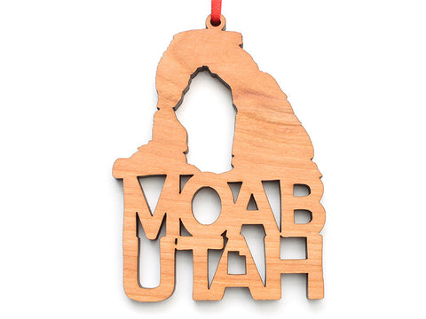 Moab Arch Text Ornament - Nestled Pines