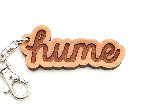 Hume Text Key Chain