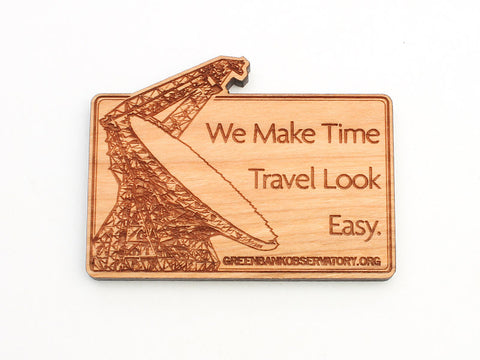 Green Bank Time Travel Magnet - Nestled Pines