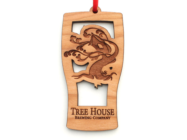 Tree House Brewing Company Beer Glass Logo Ornament