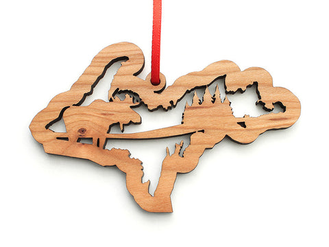 Upper Michigan Moose Ornament - Nestled Pines