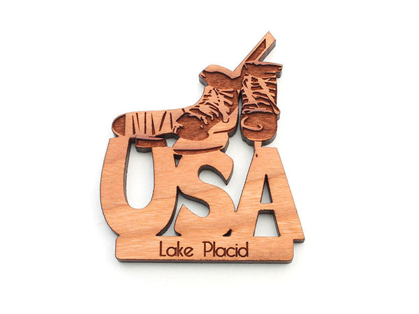 Lake Placid USA Skates Lake Placid Magnet