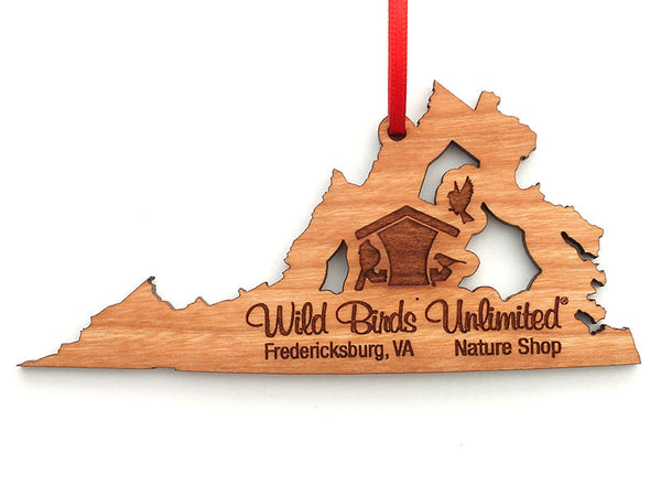 Wild Birds Unlimited Virginia State Insert Logo Ornament