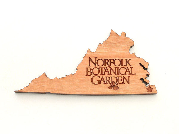 Norfolk Botanical Garden Virginia Logo Magnet