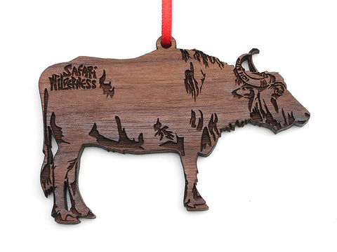 Safari Wilderness Water Buffalo Custom Ornament - Nestled Pines