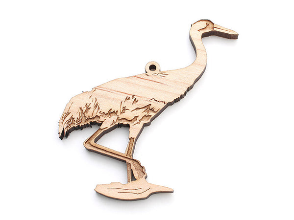 Whooping Crane Ornament - Nestled Pines