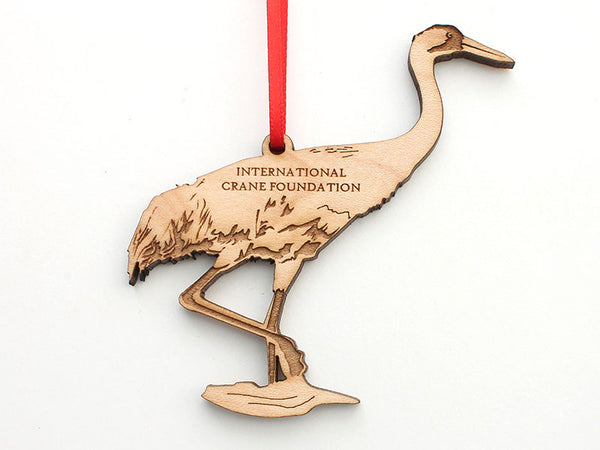 International Crane Foundation Whooping Crane Ornament