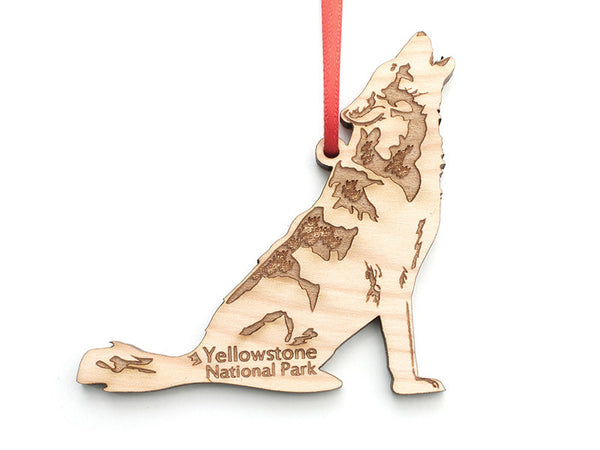Howling Wolf Ornament ND - Nestled Pines