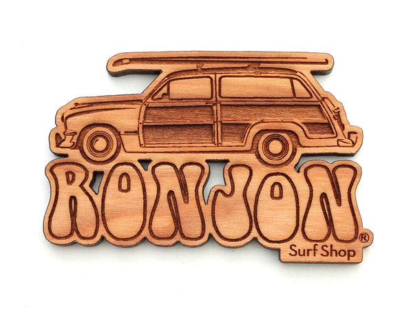 Ron Jon Surf Shop Woody with Surf Board Magnet