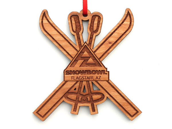 Snowbowl Skis Logo Ornament
